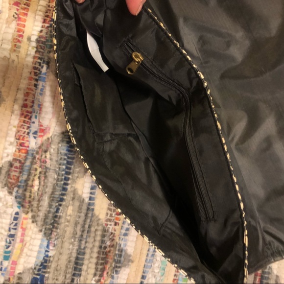 Tribal Print Straw Envelope Clutch Purse - Picture 5 of 7